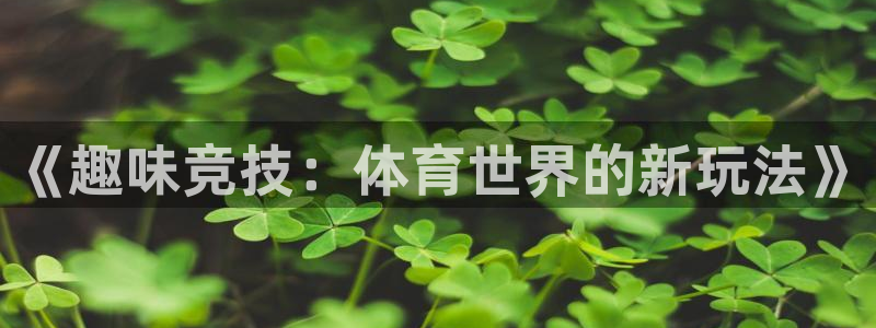 vsport体育官方正版app集团：《趣味竞技：体育世界的新
