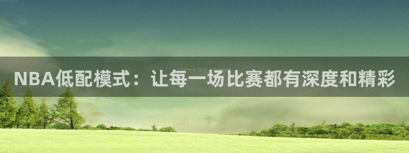 宝宝玩球视频：NBA低配模式：让每一场比赛都有深度和精彩